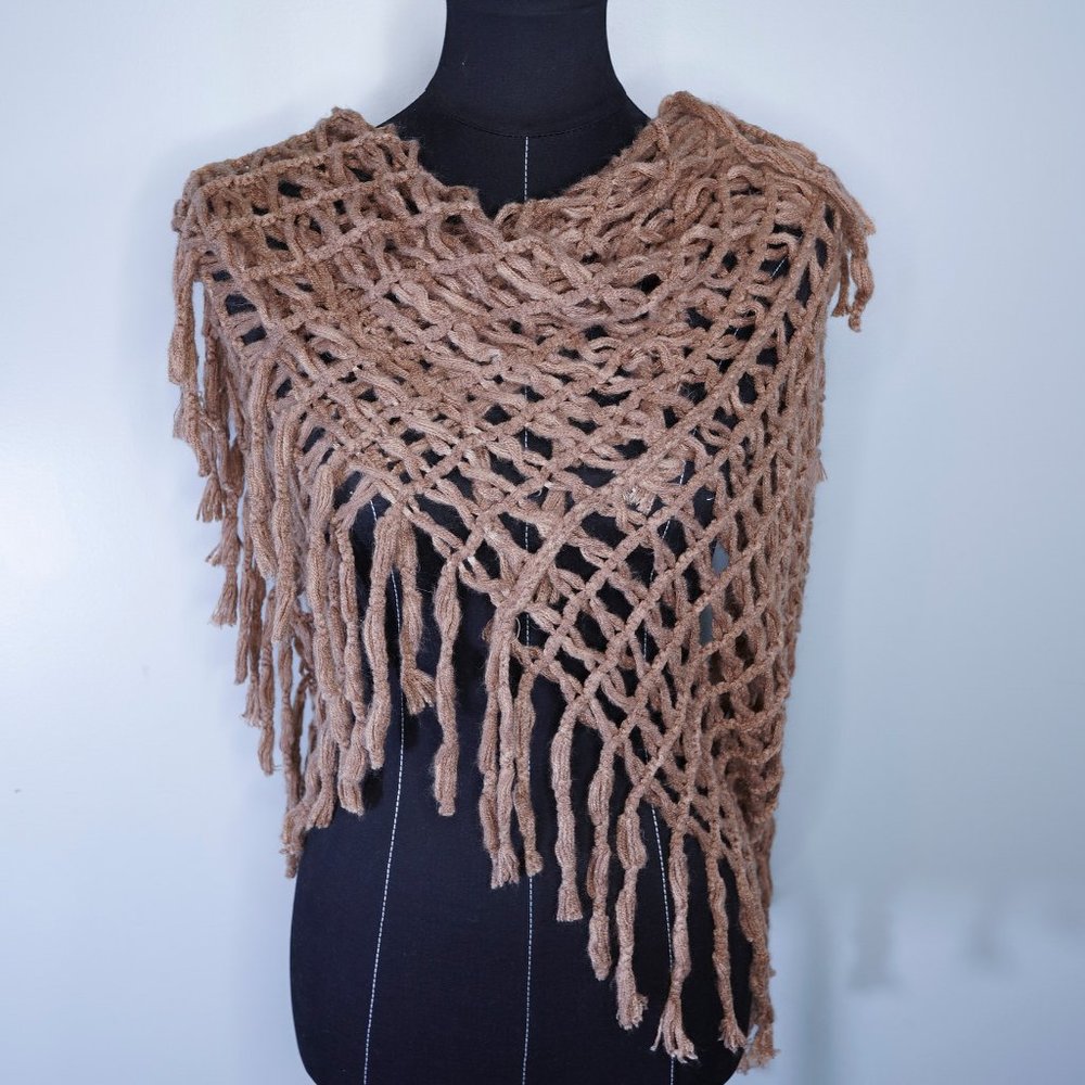 Boho Fringe Infinity Loop Scarf/Wrap